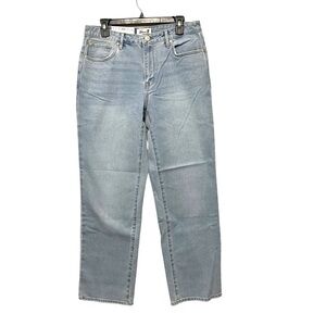 Seven7 Loose Straight High Rise Jeans Light Wash Stretch NWT Womens 6